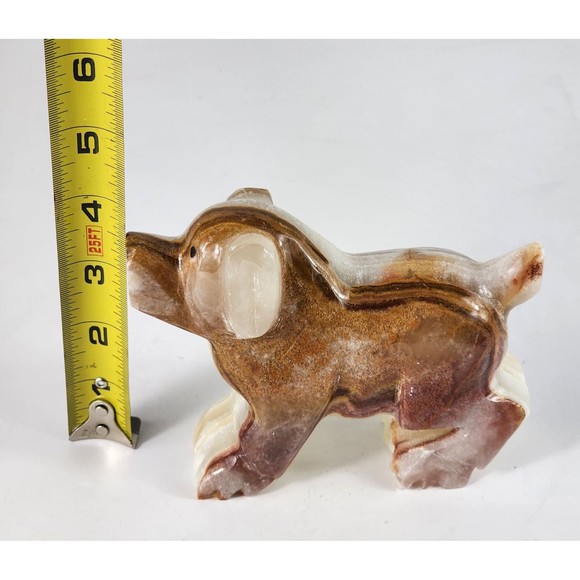 Marble Animal Figurine Dog Collectible Desk Mantel Home Decor Christmas Gift - Picture 9 of 10